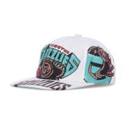 Mitchell & Ness Grizzlies Flat Skärmkeps Vit White, Herr