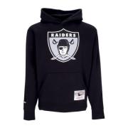 Mitchell & Ness Oakland Raiders Logo Hoodie Svart Black, Herr