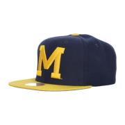 Mitchell & Ness Michigan Wolverines Snapback Cap Blue, Herr