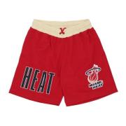 Mitchell & Ness Miami Heat Basketboll Shorts Vintage Stil Red, Herr