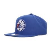 Mitchell & Ness NBA Konferens Patch Flat Brim Keps Blue, Herr