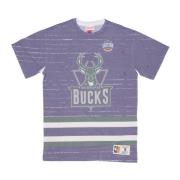 Mitchell & Ness NBA Jumbotron 3.0 Tee Multi/Vit Multicolor, Herr