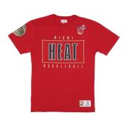 Mitchell & Ness Miami Heat Vintage Logo Tee Red, Herr