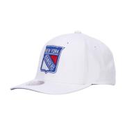 Mitchell & Ness NHL Rangers Böjd Skärmkeps Vit White, Herr