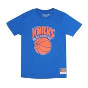 Mitchell & Ness New York Knicks Logo Tee Blue, Herr