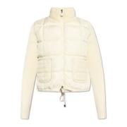 Moncler Cardigan med vadderad framsida Beige, Dam