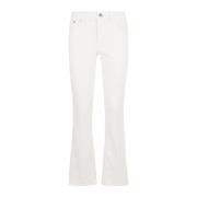 Eleventy Denim Flare Byxor White, Dam