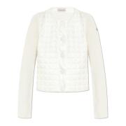 Moncler Cardigan med vadderad framsida Beige, Dam