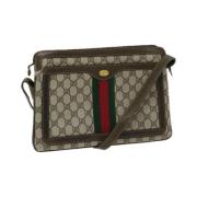 Gucci Vintage Pre-owned Canvas gucci-vskor Beige, Dam