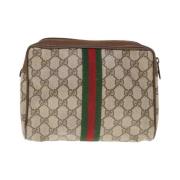 Gucci Vintage Pre-owned Canvas gucci-vskor Beige, Dam