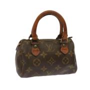 Louis Vuitton Vintage Pre-owned Canvas handvskor Brown, Dam