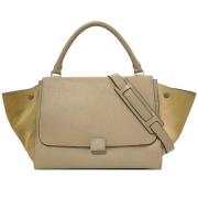 Celine Vintage Pre-owned Laeder handvskor Beige, Dam