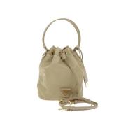 Prada Vintage Pre-owned Nylon prada-vskor Beige, Dam