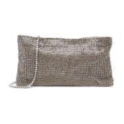 Benedetta Bruzziches Mesh Clutch Väska Grå Metall Axel Gray, Dam