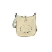 Hermès Vintage Pre-owned Laeder crossbodyvskor Beige, Dam