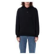 A.p.c. Svart Vit Stickat Huvtröja Aw24 Black, Herr