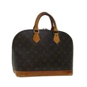 Louis Vuitton Vintage Pre-owned Canvas handvskor Brown, Dam