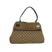 Gucci Vintage Pre-owned Canvas gucci-vskor Beige, Dam