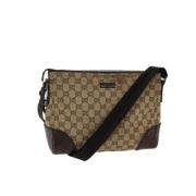 Gucci Vintage Pre-owned Canvas gucci-vskor Beige, Dam