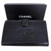 Chanel Vintage Pre-owned Laeder plnbcker Black, Dam