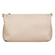 Estro Kvinnors Beige Läder Crossbody Väska Er00115561 Beige, Dam