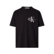 Calvin Klein Monologo Oversized Tee Svart Black, Herr