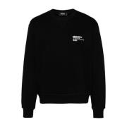 Dsquared2 Stilren Fleece Sweatshirt Black, Herr