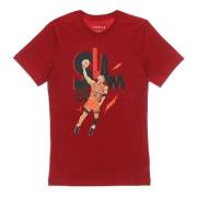 Jordan Crew Neck T-shirt Regular Fit Print Red, Herr