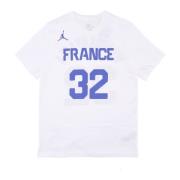 Jordan Frankrike Basket Tee Nr 32 Wembanyama White, Herr