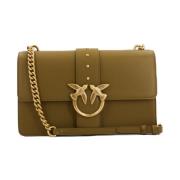 Pinko Klassisk Crossbody-väska Green, Dam