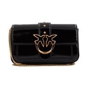 Pinko Love One Pocket Crossbody Väska Black, Dam