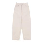 Carhartt Wip Walker Twill Wide Leg Jeans White, Dam