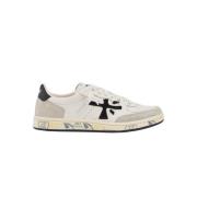 Premiata Beige Sneakers med Vita Detaljer Beige, Herr