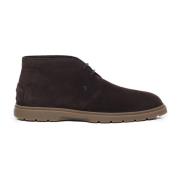 Tod's Brun Mocka Loafers Snörning Brown, Herr