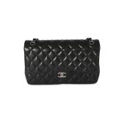 Chanel Vintage Pre-owned Laeder kuvertvskor Black, Dam