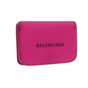 Balenciaga Vintage Pre-owned Laeder plnbcker Pink, Dam