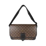 Louis Vuitton Vintage Pre-owned Canvas crossbodyvskor Brown, Dam