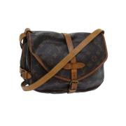 Louis Vuitton Vintage Pre-owned Canvas louis-vuitton-vskor Brown, Dam