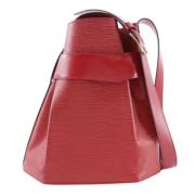 Louis Vuitton Vintage Pre-owned Laeder axelremsvskor Red, Dam