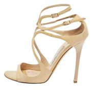 Jimmy Choo Pre-owned Pre-owned Laeder sandaler Beige, Dam