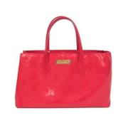 Louis Vuitton Vintage Pre-owned Canvas axelremsvskor Red, Dam