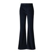 Dondup Wide Trousers Blue, Dam