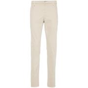 Dondup Beige Slim-fit Twill Byxor Beige, Herr