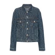 Kenzo Signaturväv Denimjacka Blue, Dam