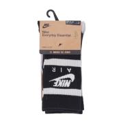 Nike Crew Socks 2 Par Multicolor, Herr