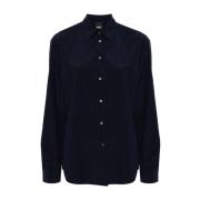 Pinko Blårandig Poplin Skjorta Blue, Dam