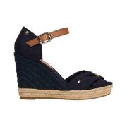 Tommy Hilfiger Blå Eleganta Dam Sandaler Blue, Dam