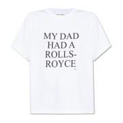 Victoria Beckham T-shirt med tryck White, Dam