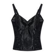 Dolce & Gabbana Lingerie-stil topp Black, Dam