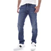 Lee Blå Regular Denim Jeans Blue, Herr